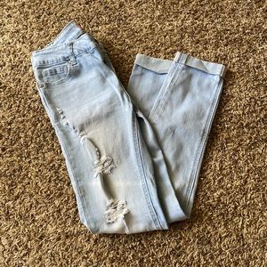 light ripped jeans